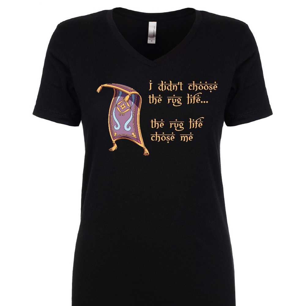 New! Aladdin Magic Carpet womens v-neck shirt S-3X